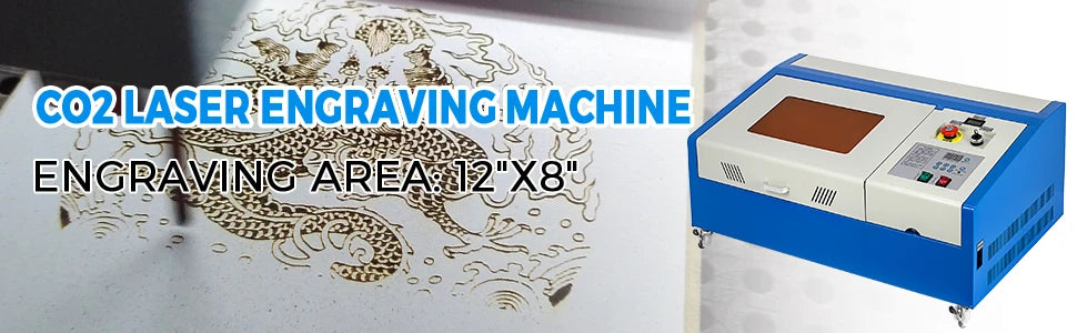 40W CO2 Laser Engraver 300x200mm Precision Cutting Machine
