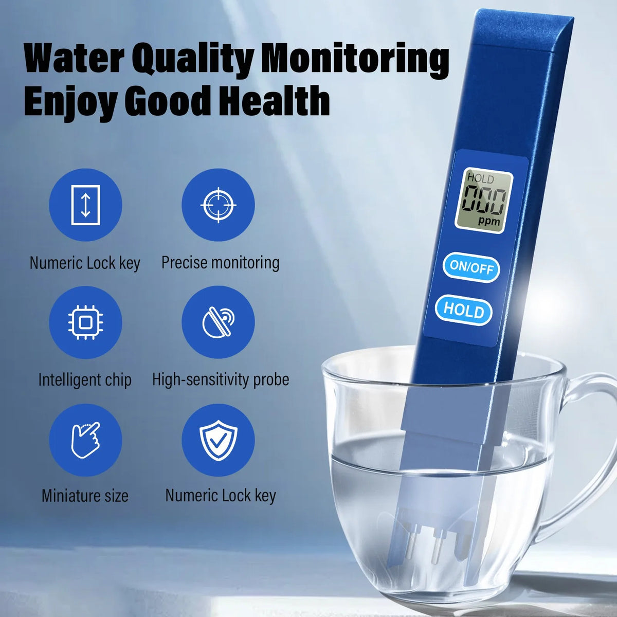 Digital TDS Water Tester Pen, 0-9990 ppm