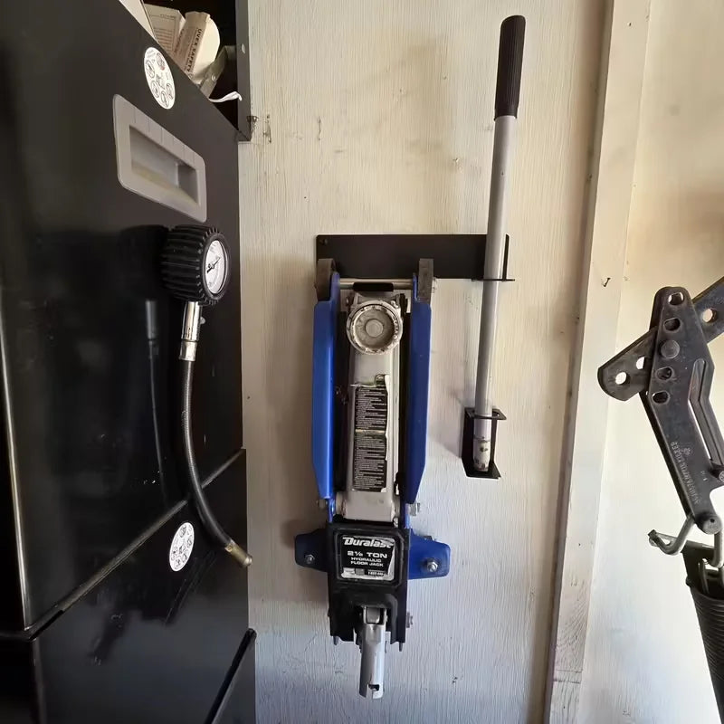 Wall-Mounted Trolley Jack Bracket in Iron