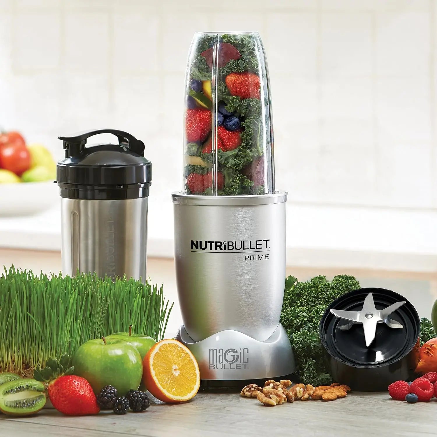 1000W High-Speed Blender System, 12-Piece Set with Insulated Stainless Steel Cup and Recipe Book
