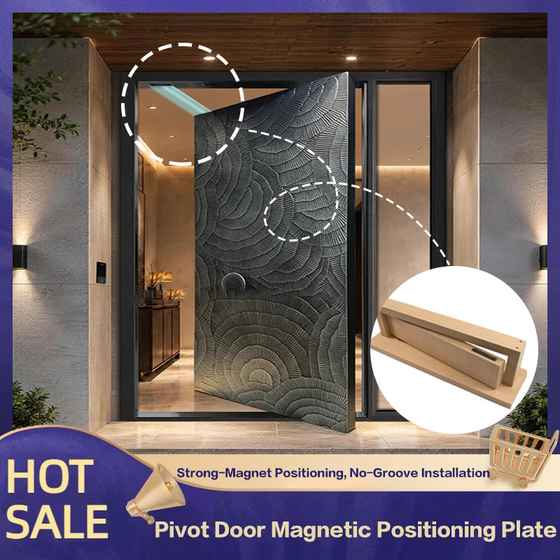 Magnetic Pivot-Door Alignment Stop