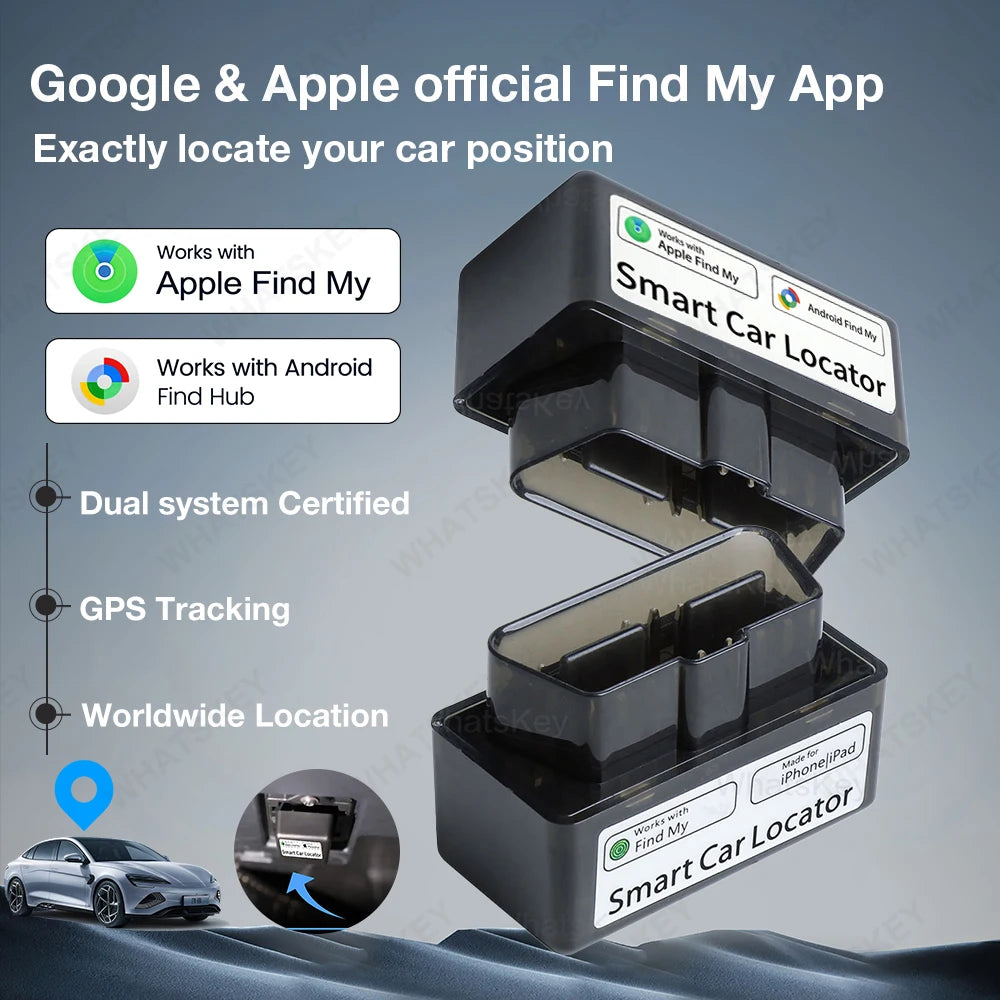 OBD-s járműkövető címke Apple- vagy Android-hálózatokhoz