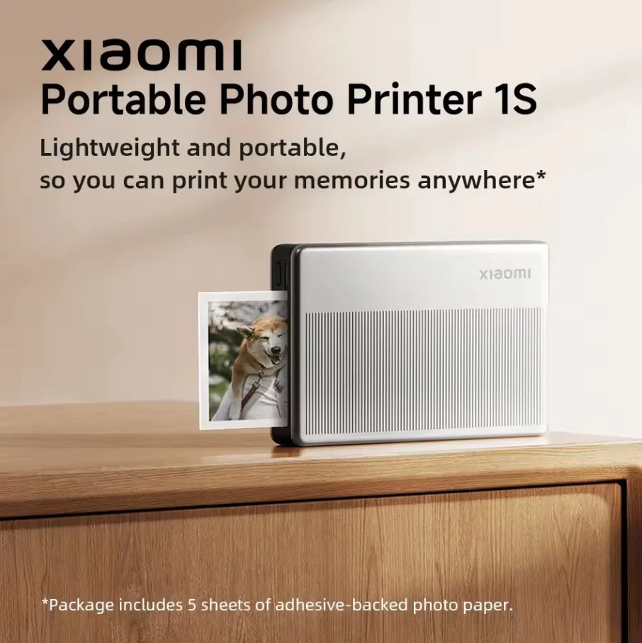 Xiaomi bærbar fotoprinter 1S/Pro Bluetooth termisk fotoprinter