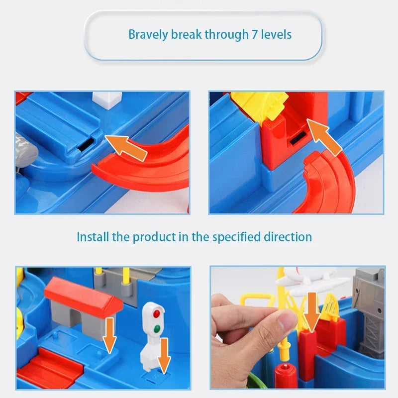 Mechanical Track Adventure Play Set or Spare Cars