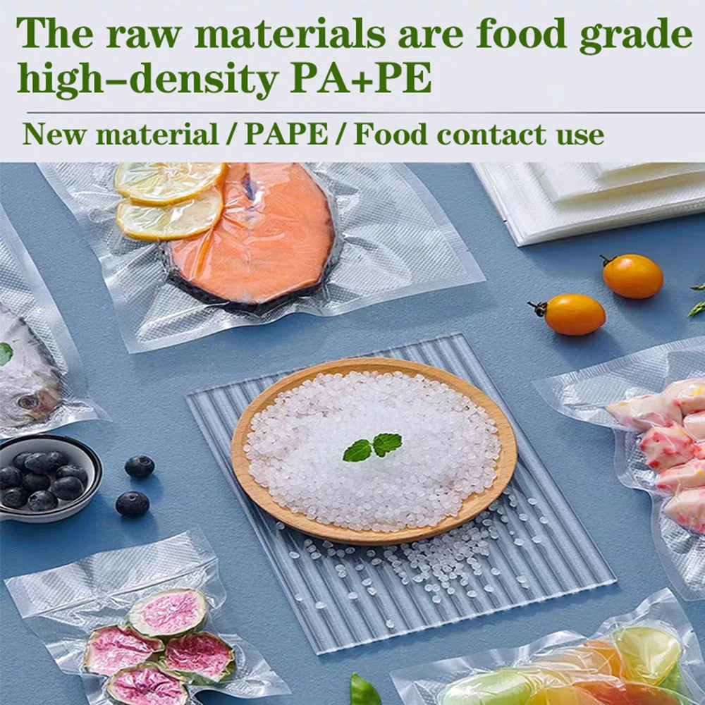 1 Rolls Vacuum Bags For Food, 500cm Per Roll,Reusable, BPA-free,Food Vacuum Sealer Bags For Vac Storage Meal Prep Sous Vide