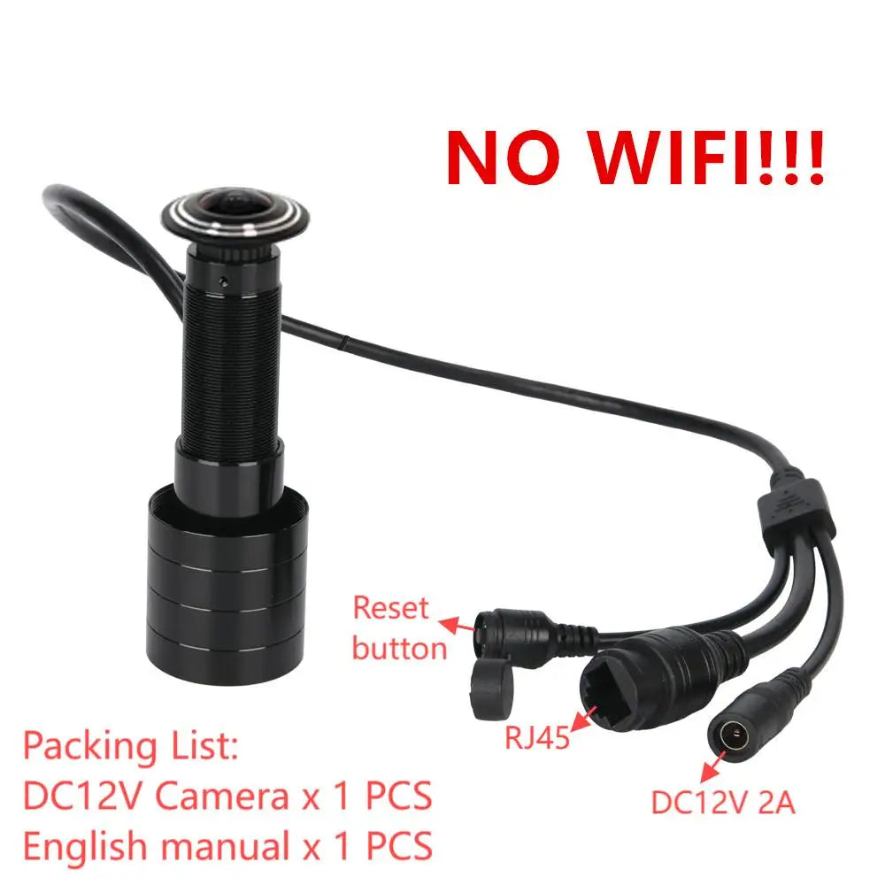 5MP Door Peephole IP Camera with 170° Wide-Angle View