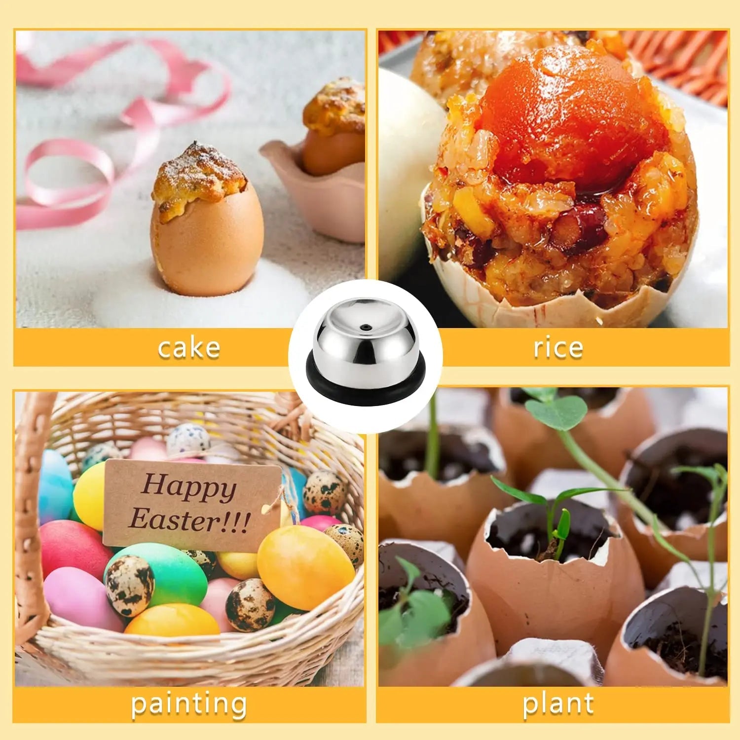 Leeseph Egg Piercer, Stainless Steel Needle Egg Hole Puncher Eggs Poacher Endurance Hole Seperater Bakery Kitchen Tool