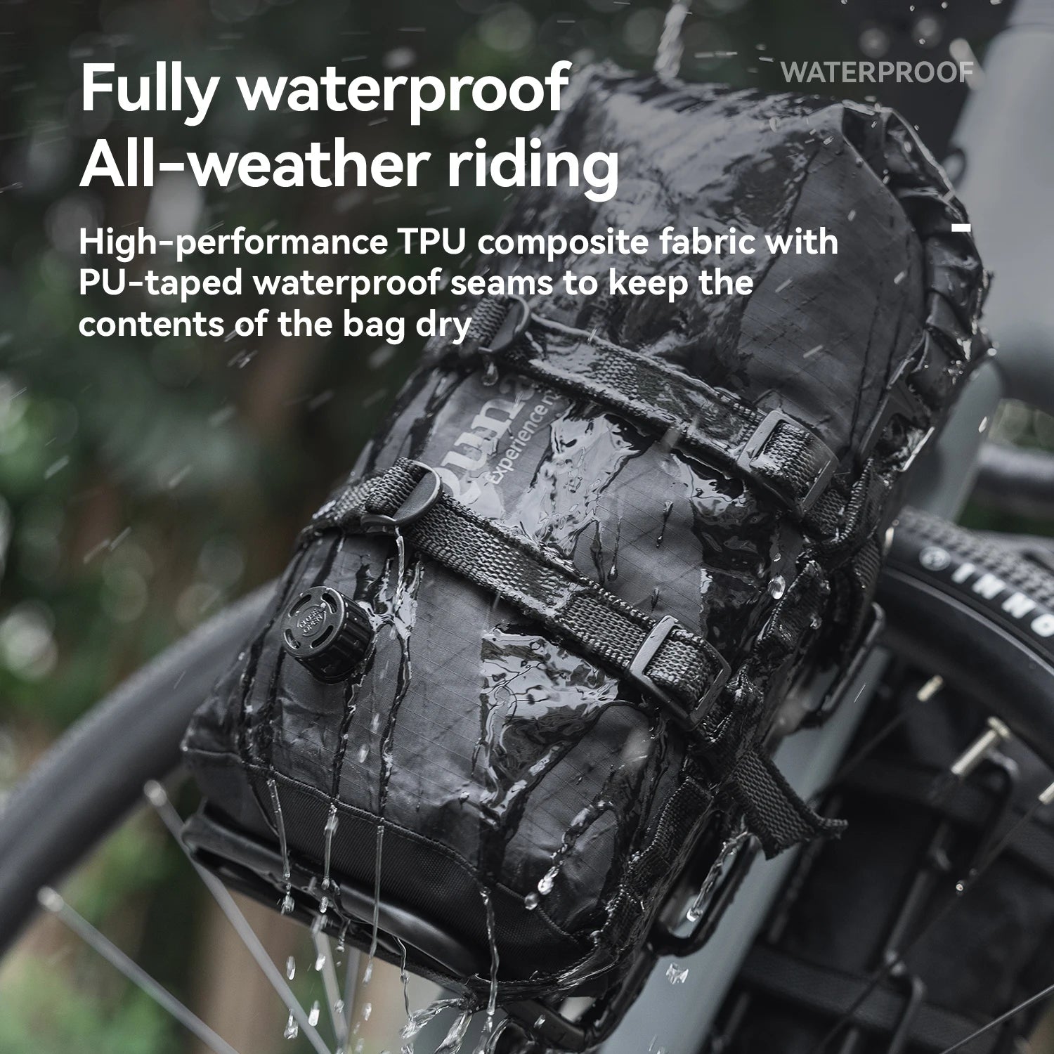 Vodotěsná brašna na sedlo pro bikepacking 6L/12L, úložný prostor na nosič