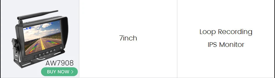 GreenYi 5G WiFi HD Solar Car Camera 100M Magnetic Base Wireless AI Blind Spot Alarm Backup For Bus Van Truck RV Front Rear View