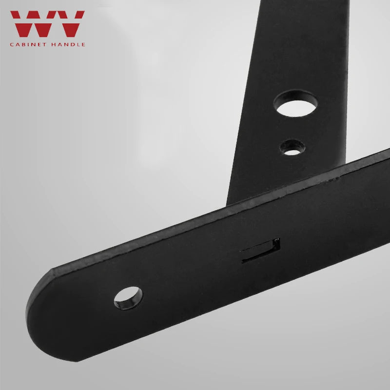 Triangular Shelf Brackets, Black or White, Pair