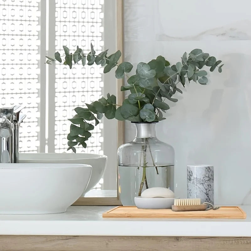 Bamboo Bathroom Tray for Vanity and Countertop, 1 to 3 Pieces