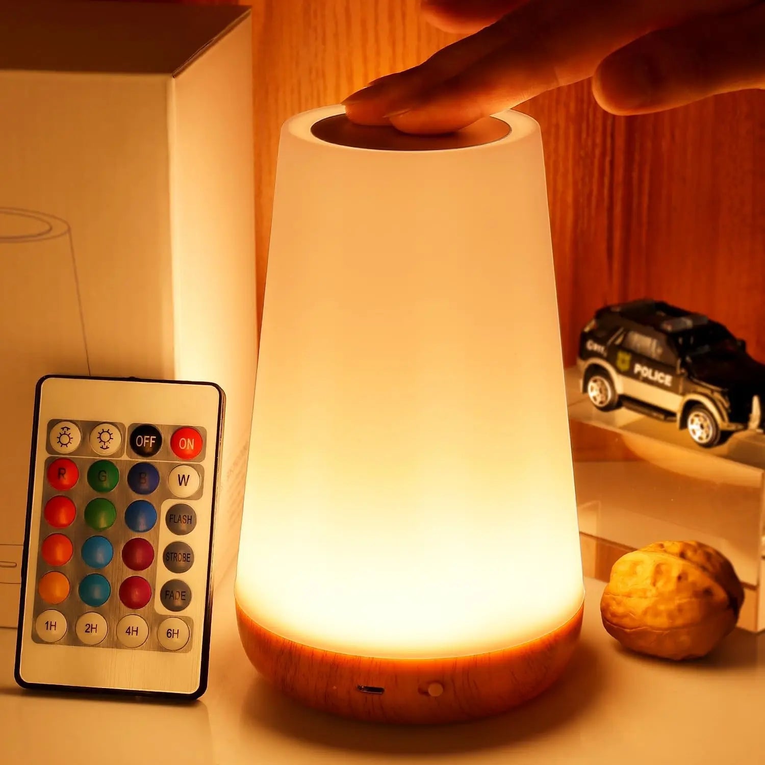 13-Color Changing Night Light with Remote & Touch Control