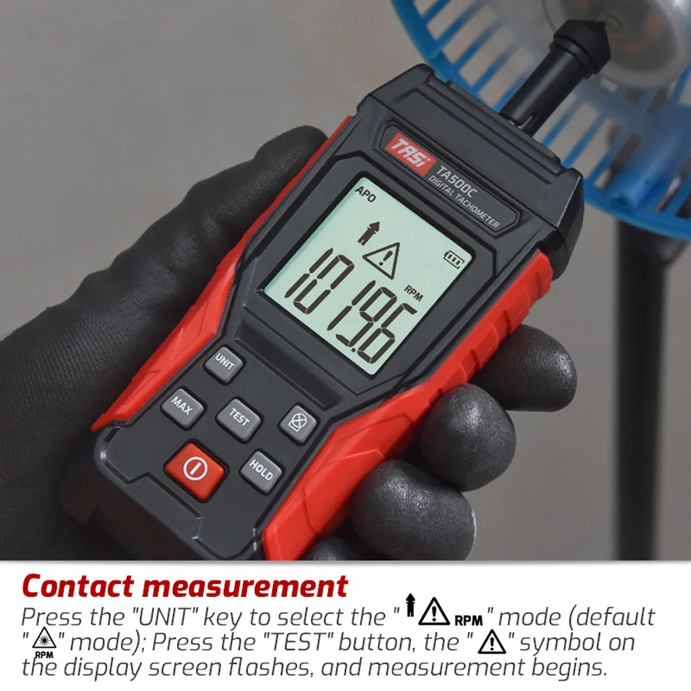 TA500A/B/C Digital Tachometer, Contact & Optical Options