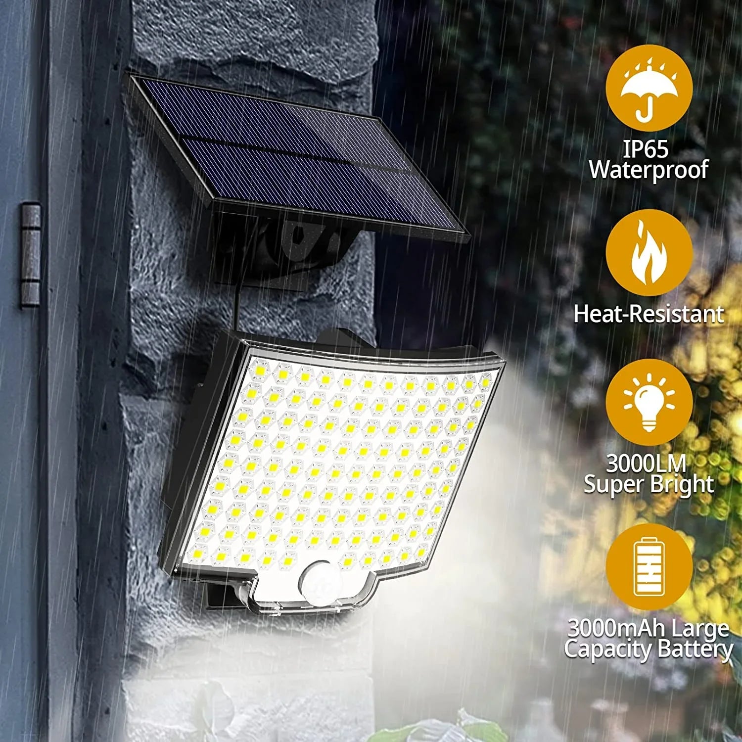 Solar Outdoor Lights with Motion Sensor and Remote