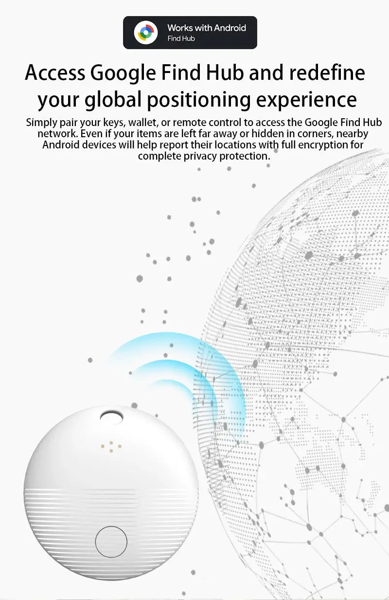 Google Find My GPS Tracker Android Airtag φορητό GPS Tracker Bluetooth εντοπιστής για ποδήλατο κλειδιά, ποτέ μην ξεχνάτε πράγματα