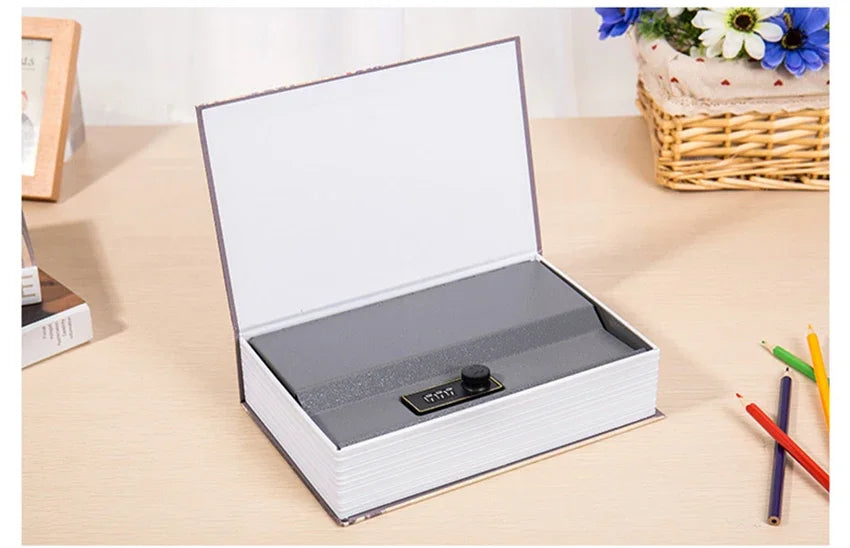Hidden Book Safe Box with Lock for Cash, Keys & Valuables