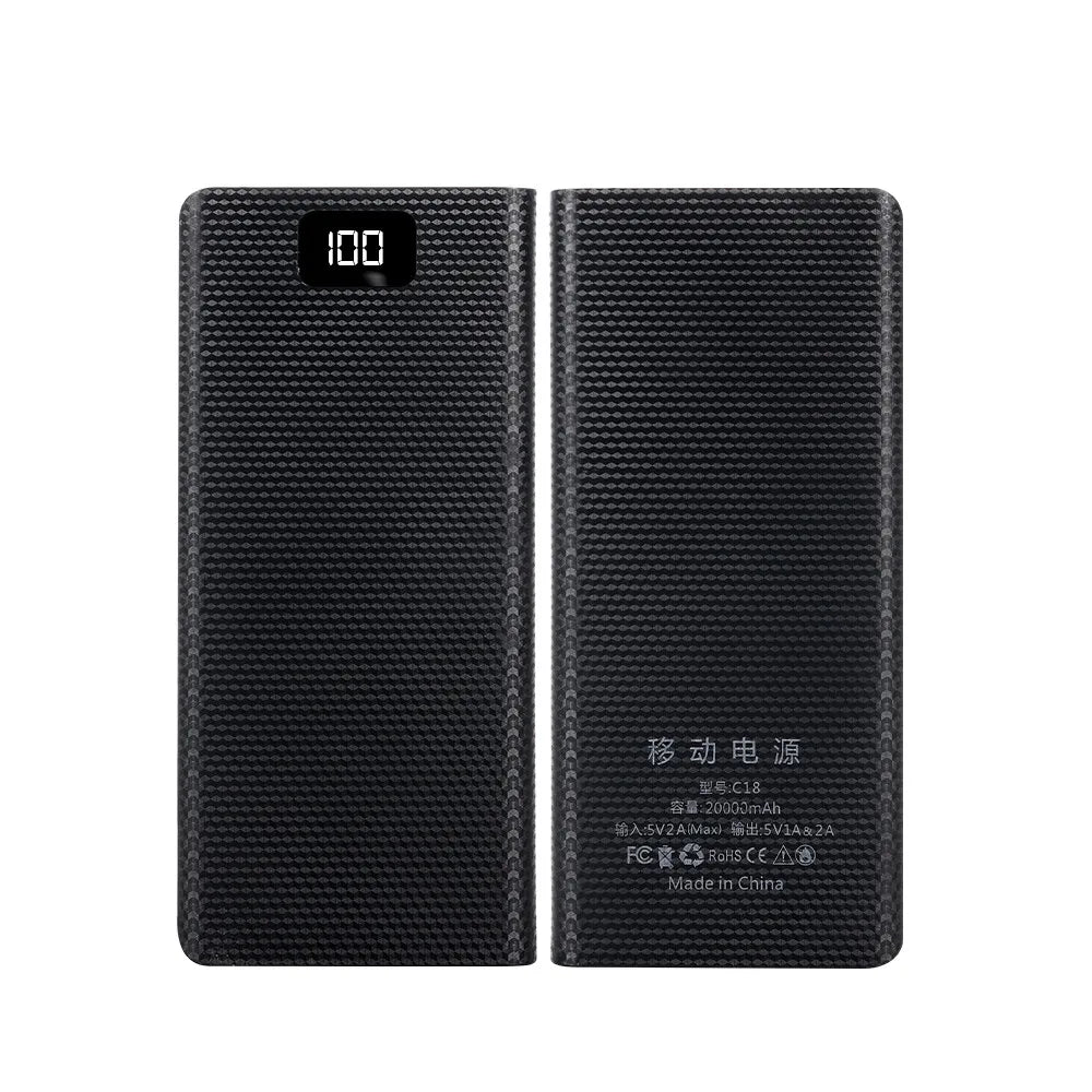 DIY 8*18650 Battery Power Bank Case Charge Storage Box 5V Dual USB Type C Battery Holder Box PD QC3.0 Fast Charge For SmartPhone