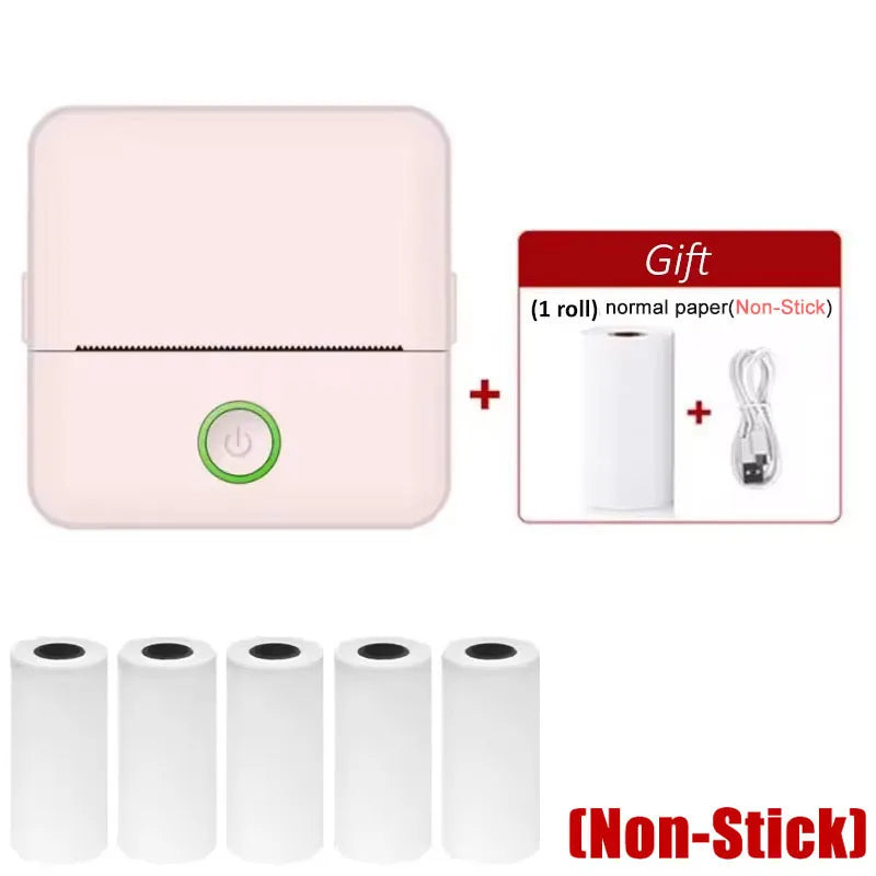 X6 Mini Taşınabilir Mürekkepsiz Etiket ve Fotoğraf Baskısı için Termal Yazıcı