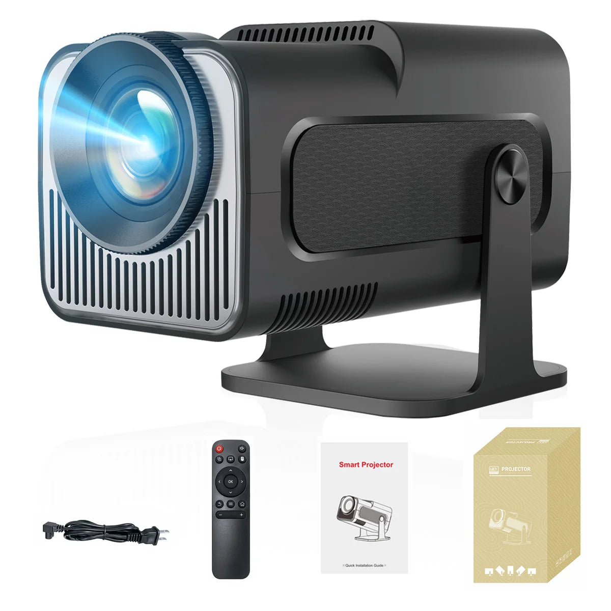 HY320 Mini Portable Projector with WiFi6 and Bluetooth