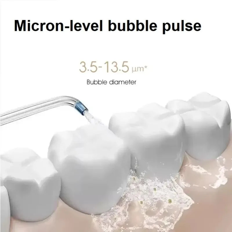 Prijenosni električni oralni irigator 200 ml, Type-C punjenje, 3 načina, 2 mlaznice