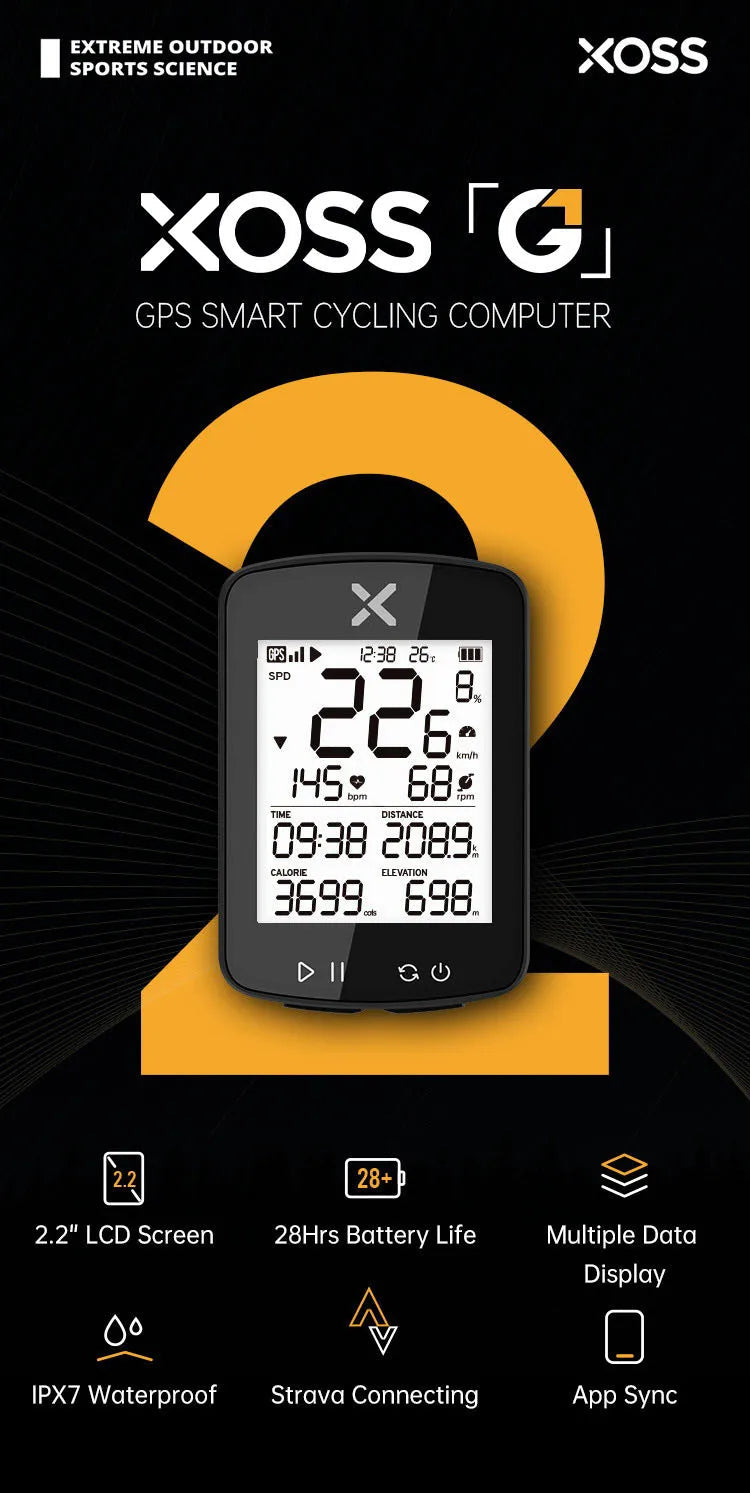 XOSS New G2 GPS G2+ Cycling Computer G Plus Wireless Speedometer Bluetooth Tracker Waterproof Road Bike MTB Bicycle Odometer