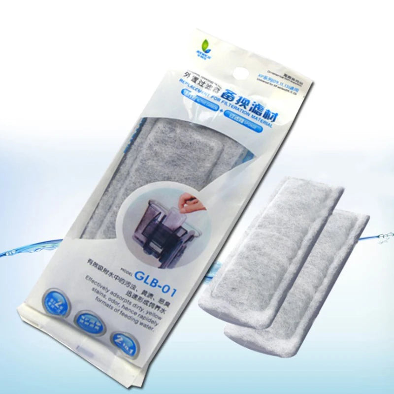 Activated-Carbon Aquarium Filter Pads, Pair