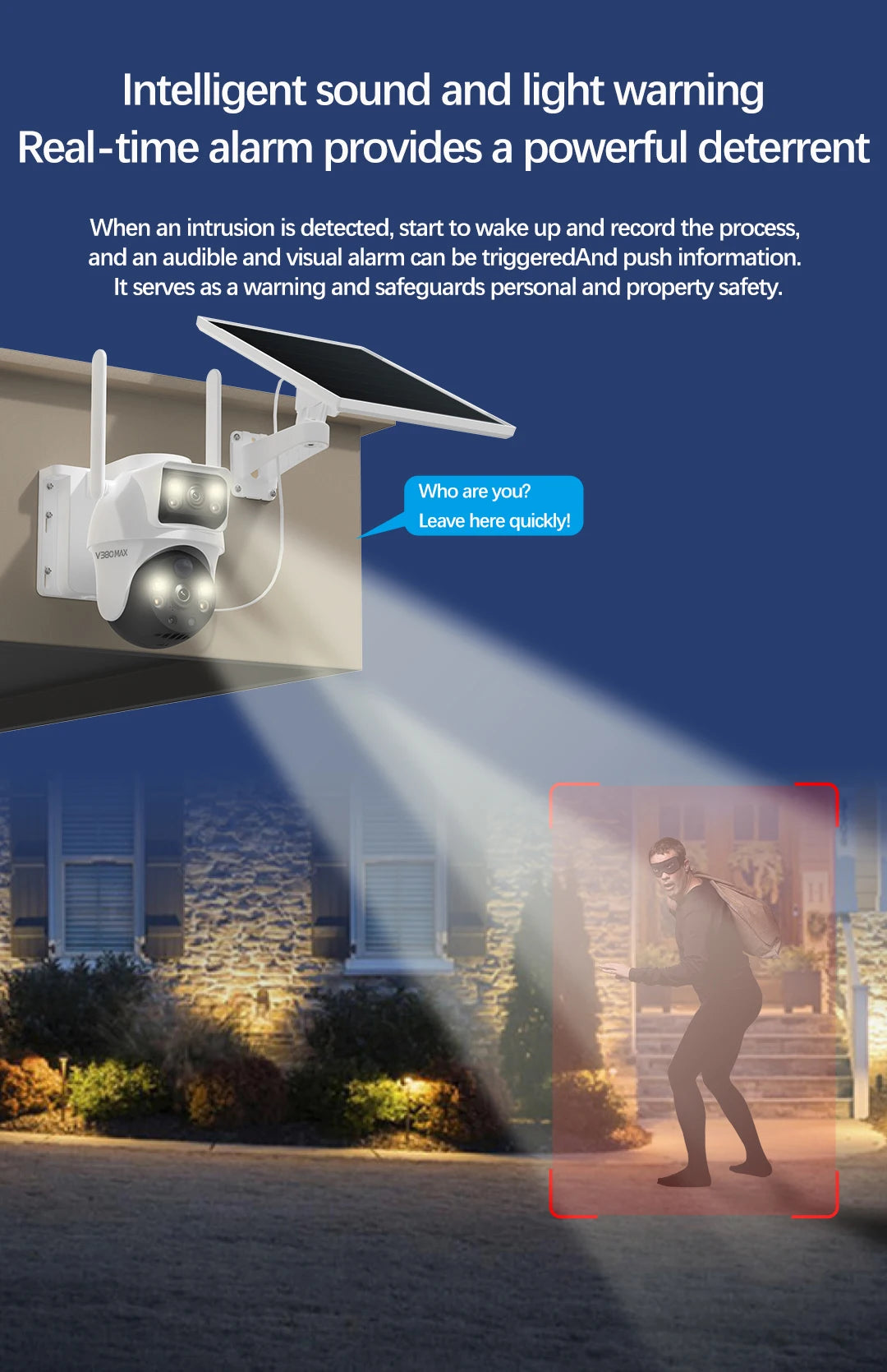 Dual Lens 8MP 4G Outdoor Security Camera with Night Vision