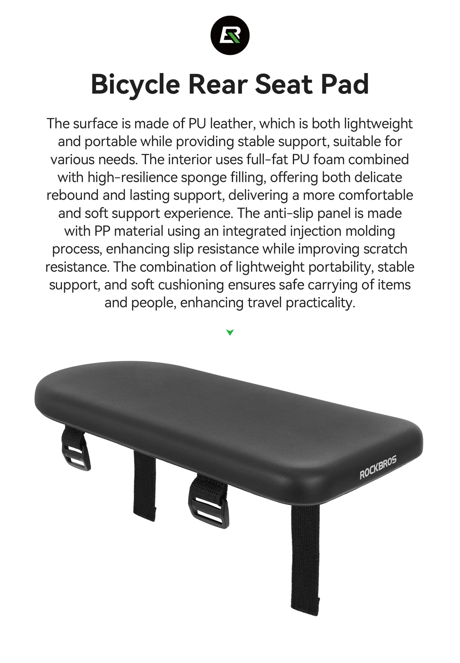 Bicycle Back Seat Cushion for Road Bicycles