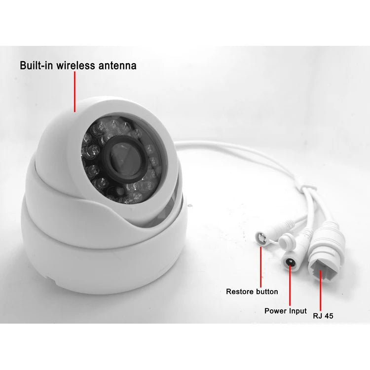5MP WiFi Dome Security Camera with Night Vision & Motion Alerts