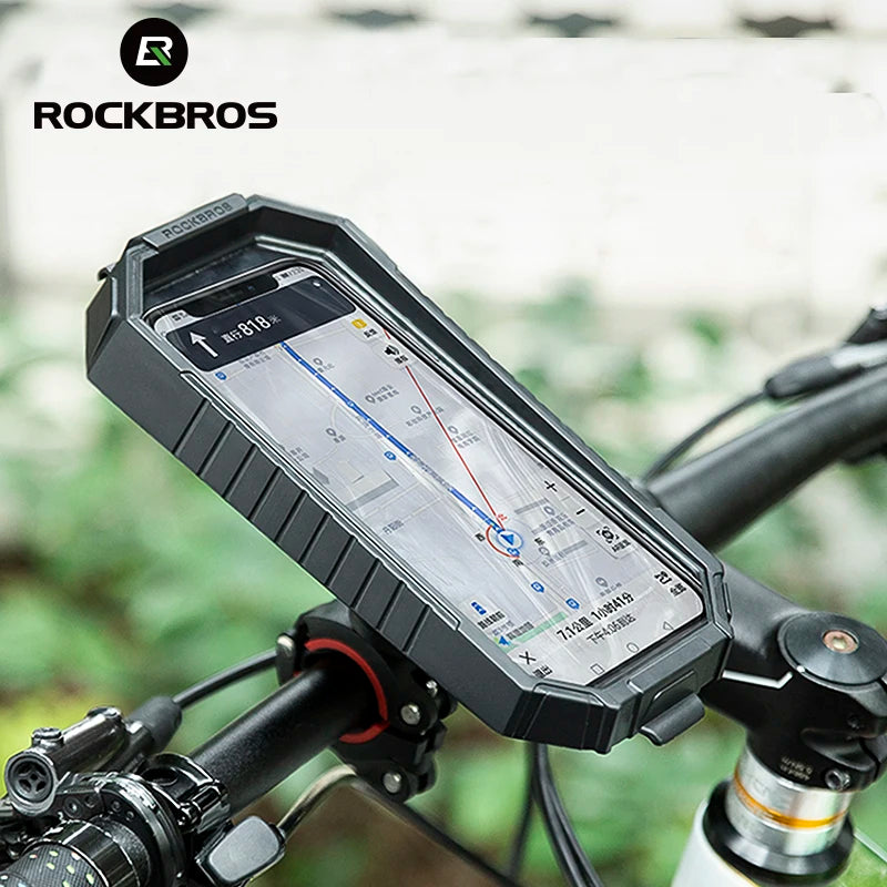 Soporte Automático para Teléfono de Bicicleta con Bloqueo, Antichoque y Antideslizante