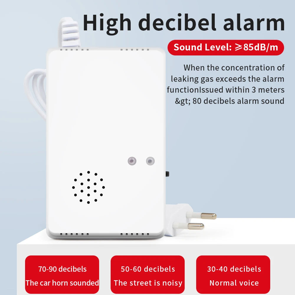 Alarm za curenje zapaljivog plina s utikačem