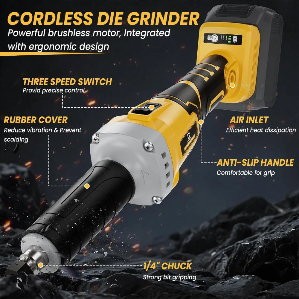 Cordless Die Grinder 26,000 RPM Brushless, Tool Only