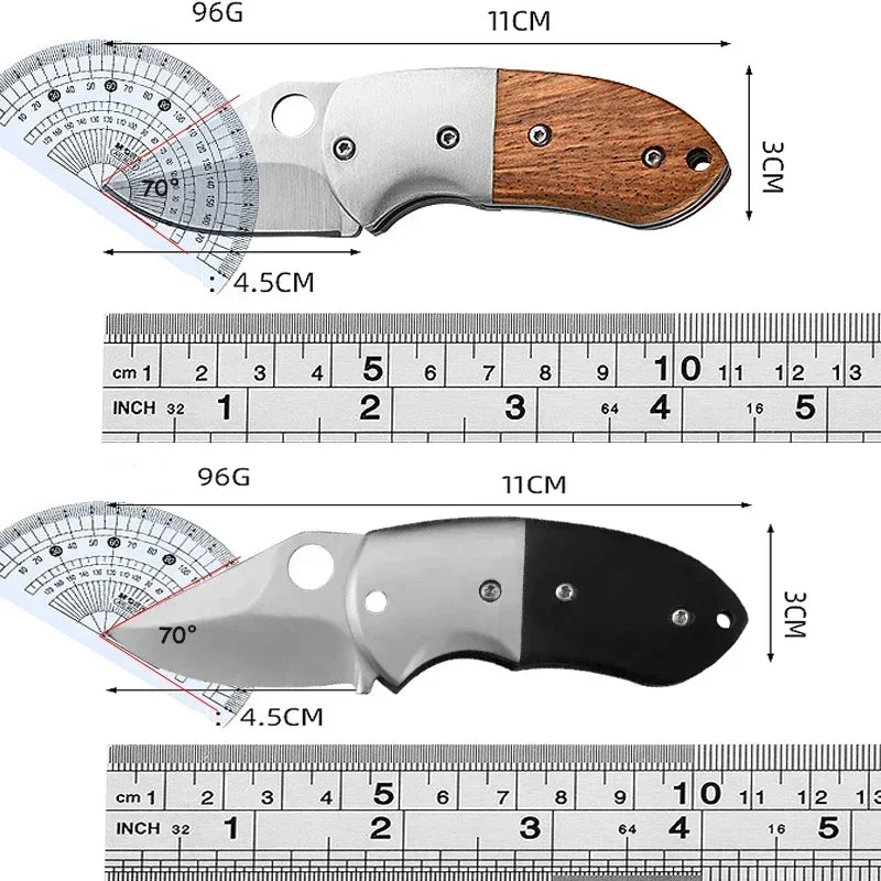 Mini Stainless Steel Foldable Knife, Portable Fruit Slicing Knife, Sharp Blade Utility Folding Knife, Easy to Carry