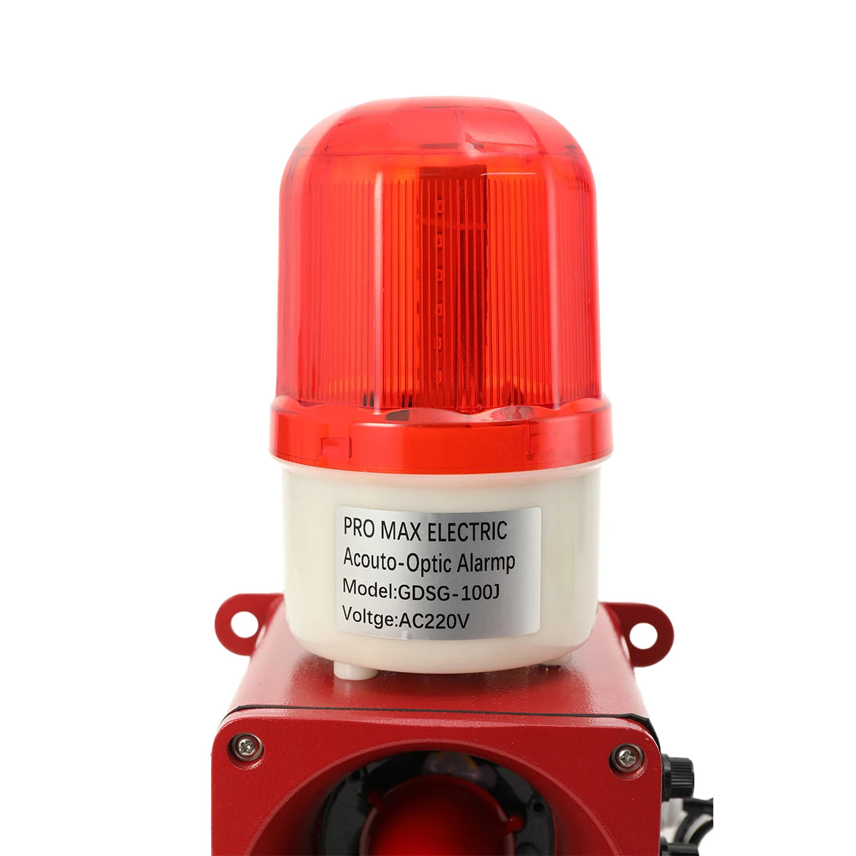 High-Power Loudspeaker Alarm Device with LED Indicator IP56 Sound and Light Alarm Waterproof Emergency Strobe Warn Light