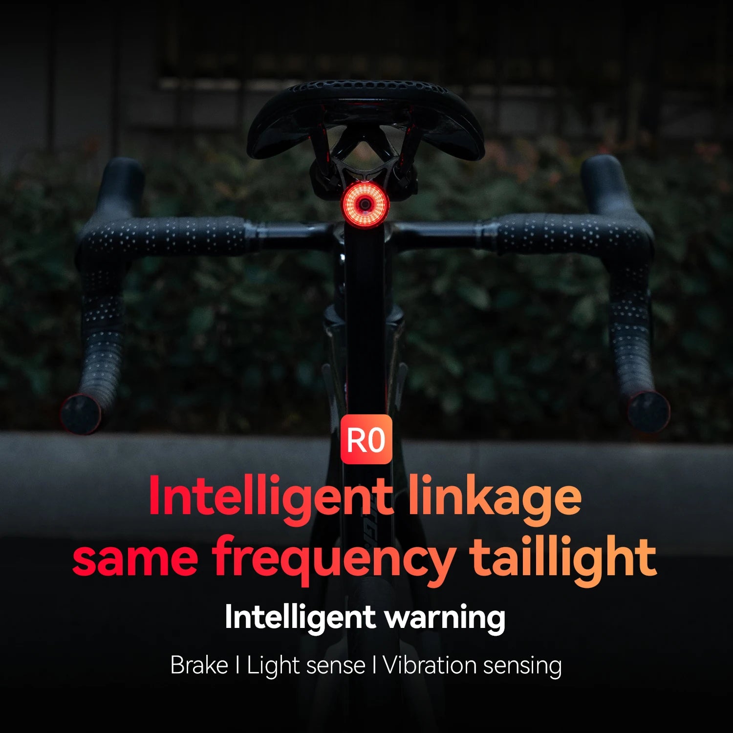 ROCKBROS Smart Bike Tail Light with Brake Sensing & Solar Power