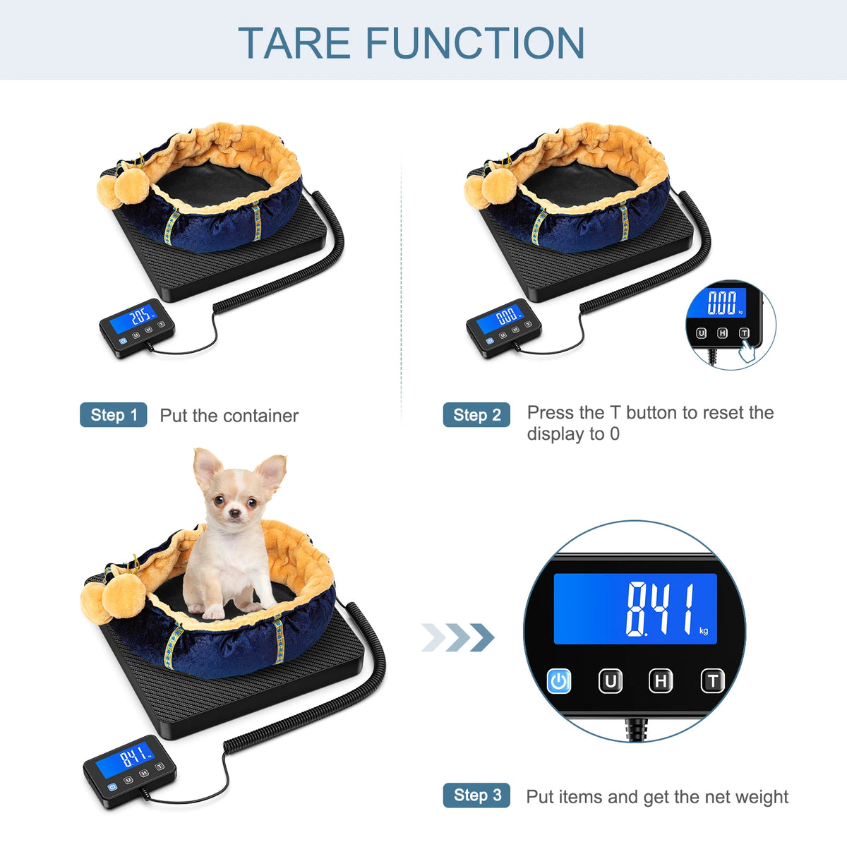 Digital Shipping Scale - 200kg with Separate LCD