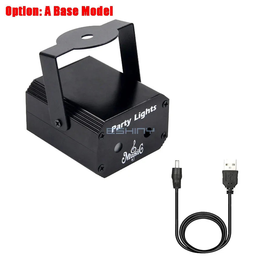 MINI 32 Patterns RG Laser Projector Party Light DJ Dance Disco Bar Family Christmas Effect Stage Lamp Show Y11