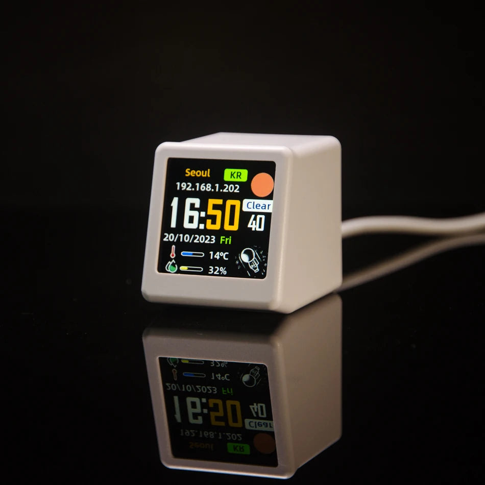 Mini Wi-Fi Desktop Clock and Weather Display