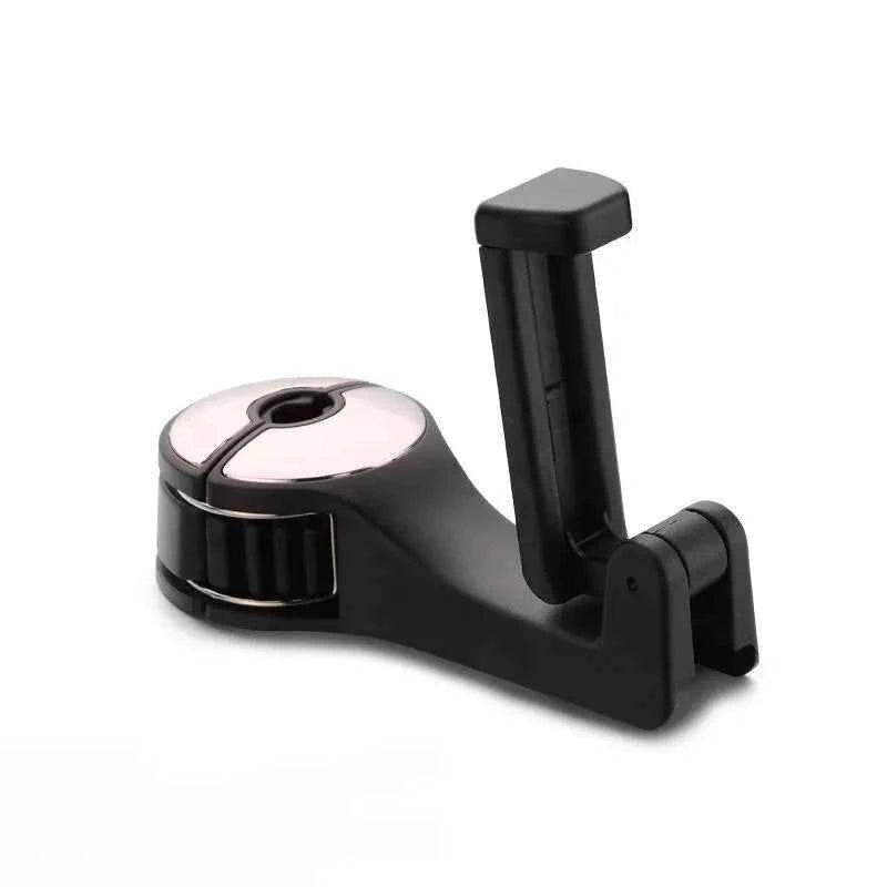 2-in-1 Car Headrest Hook and Rear-Seat Phone Holder