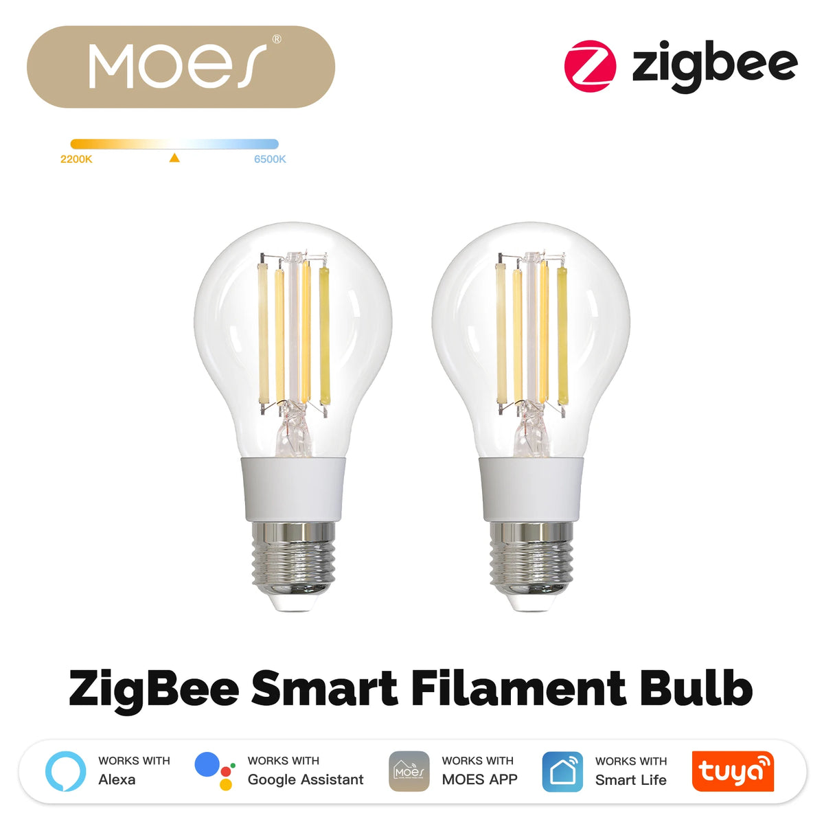 E27 Zigbee Smart Filament Bulb