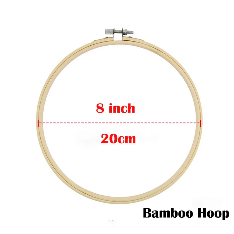 Printed Landscape Embroidery Kit, Hoop Options