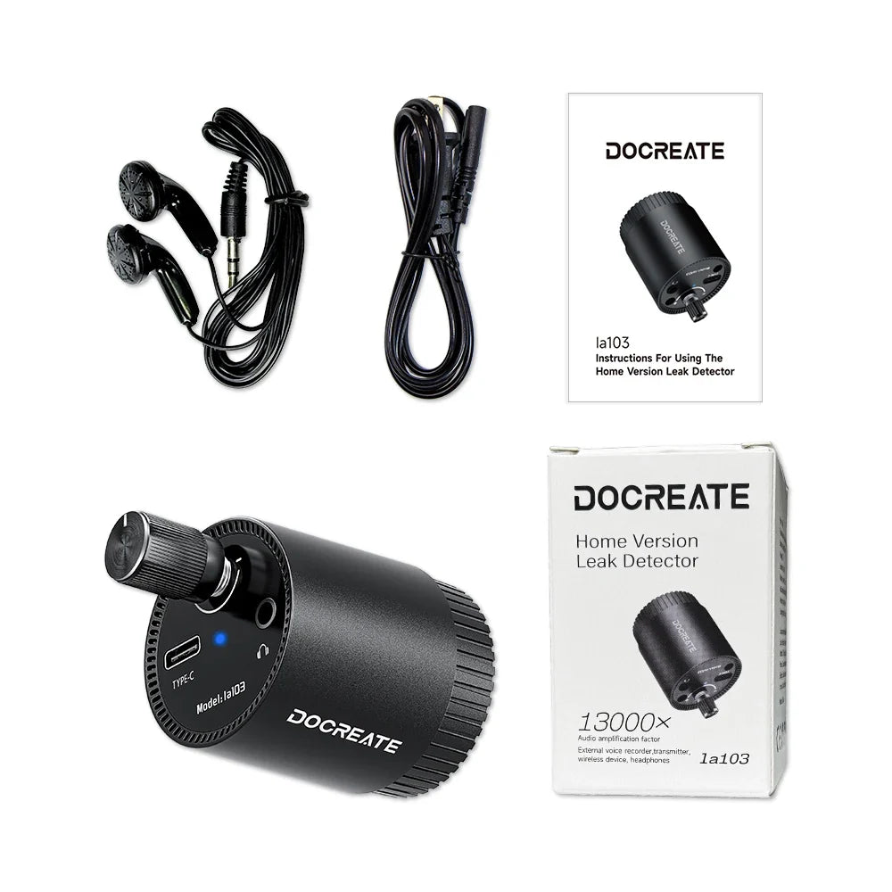 Detector acustic portabil de scurgeri de țevi