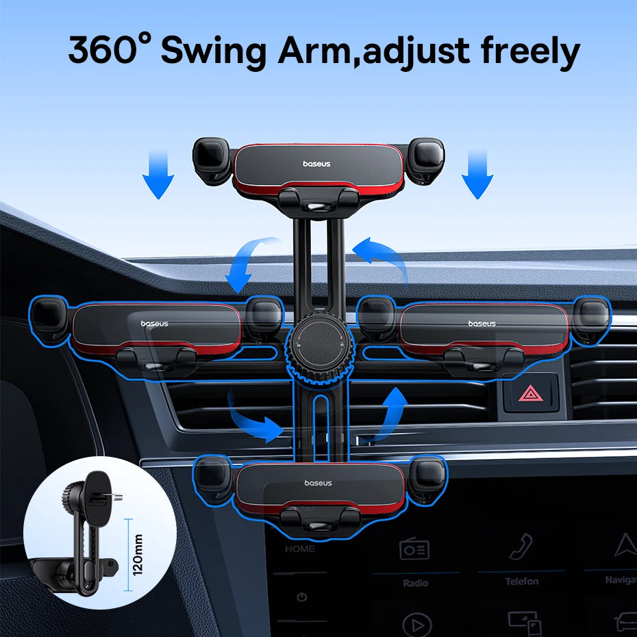Baseus Auto Clamping Car Phone Mount Air Vent Gravity Holder