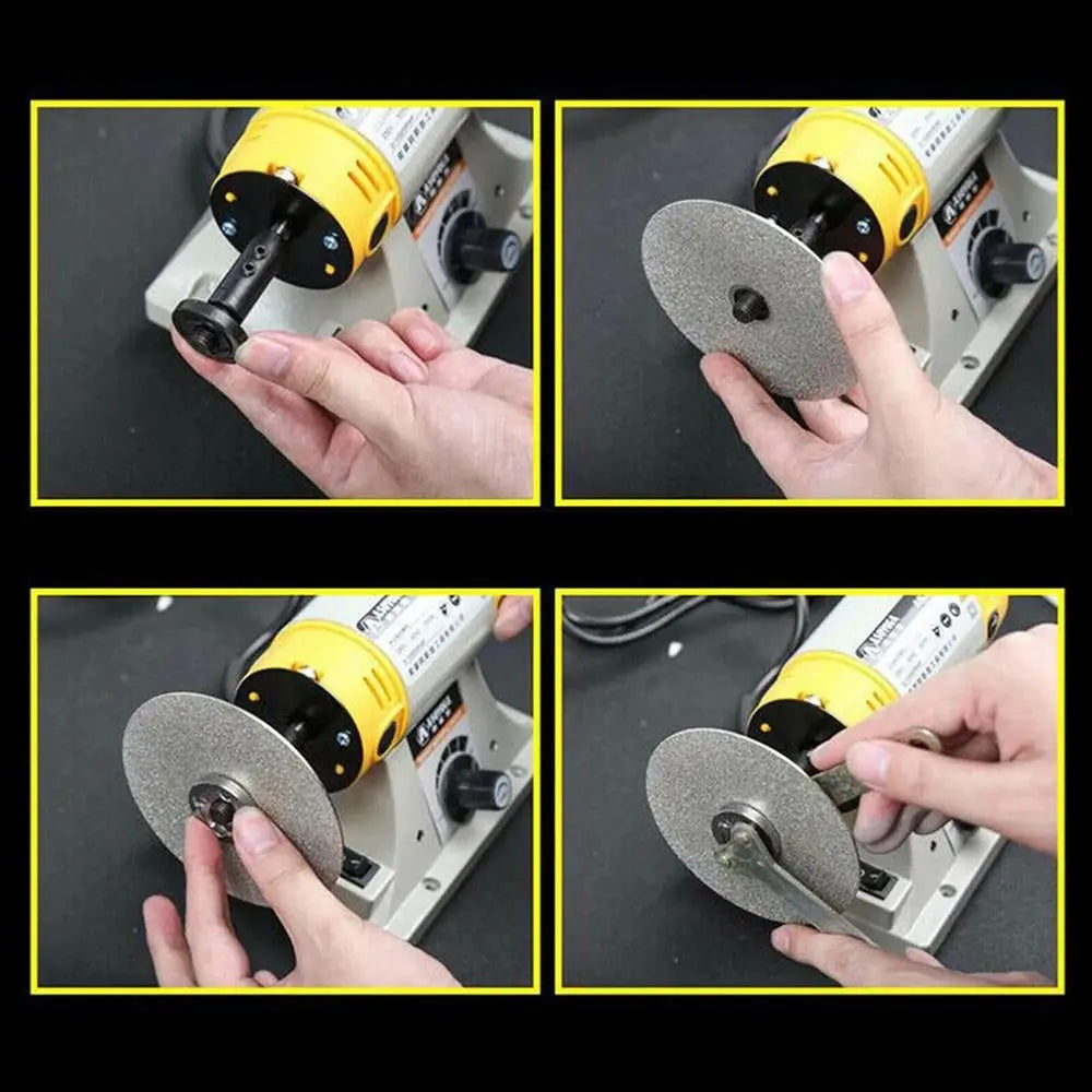 1Pcs Diamond Coated Diamond Grinding Disc 4inch 100mm 80-3000Grit Grinding Wheels Abrasive Disc Woodworking Tool