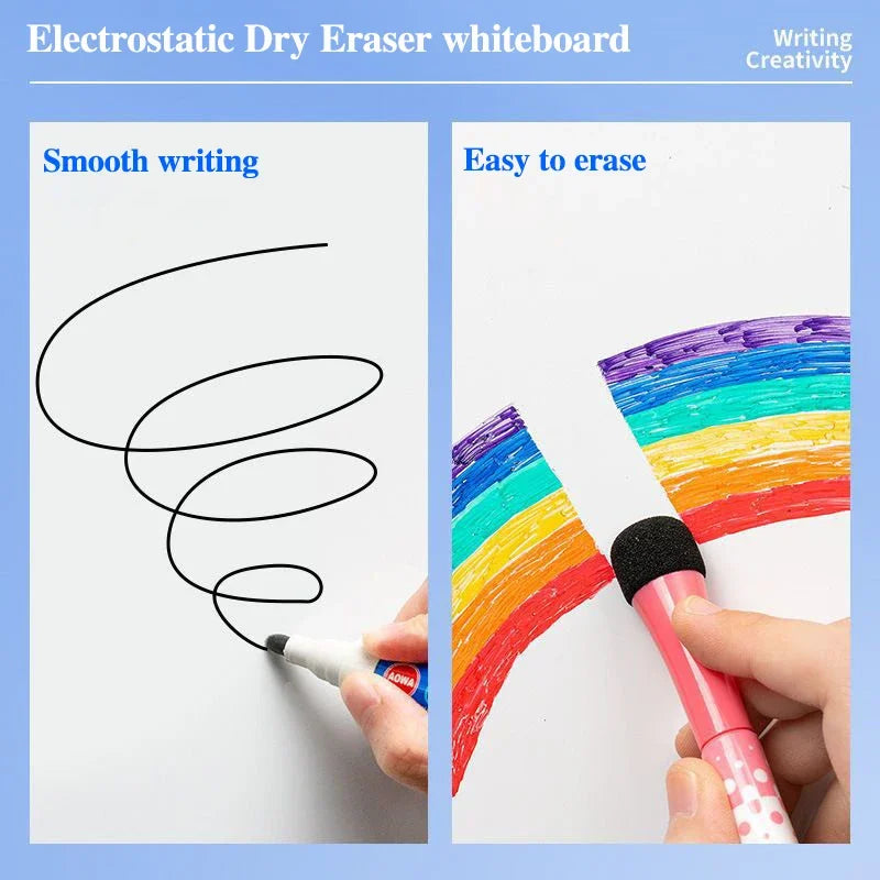 Static-Cling Dry-Erase Whiteboard Roll, 45cm Wide