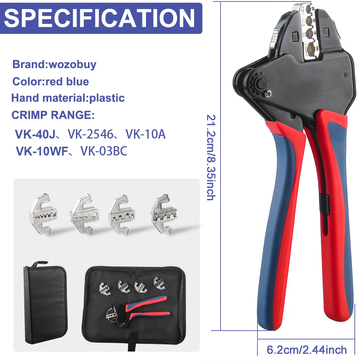 Interchangeable-Jaw Terminal Crimping Tool