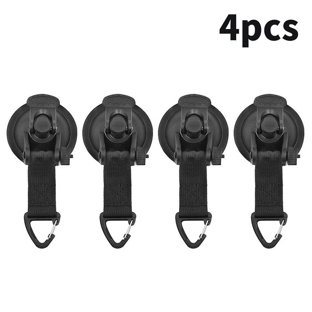 Car Tent Suction Cup Buckle Side Awning Anchors Outdoor Camping Tent Suckers Anchor Securing Hook for RV Van Camping Accessory