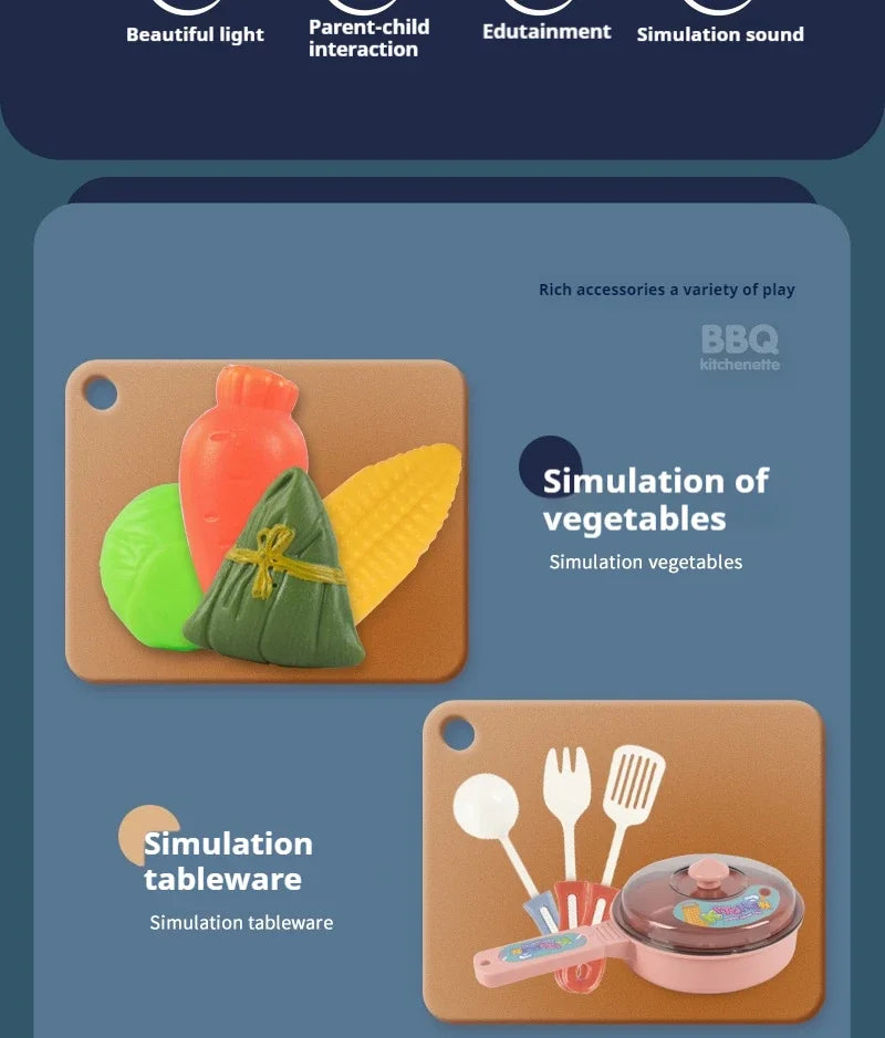 Children's Pretend-Play Kitchen Set