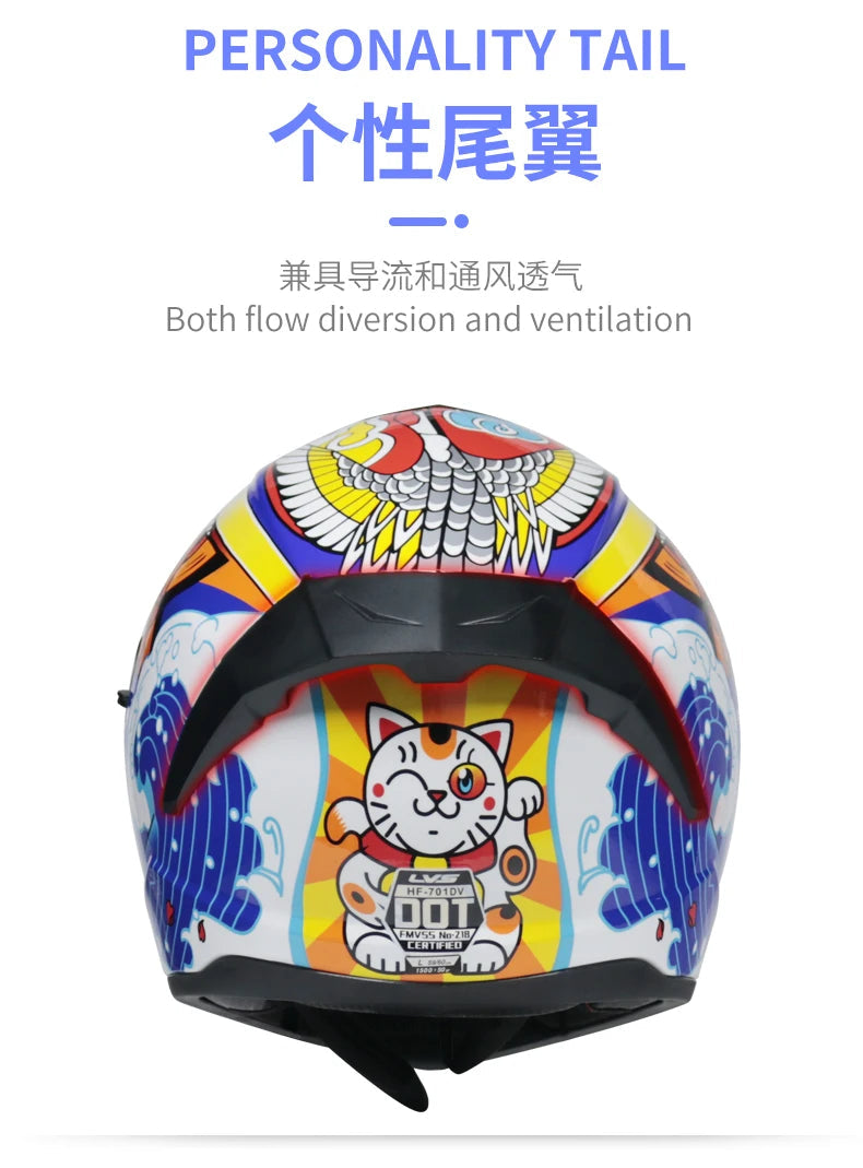 Full Face Racing Helmets Winter Warm Double Visor Motorcycle Helmet Motorbike Sports helmet