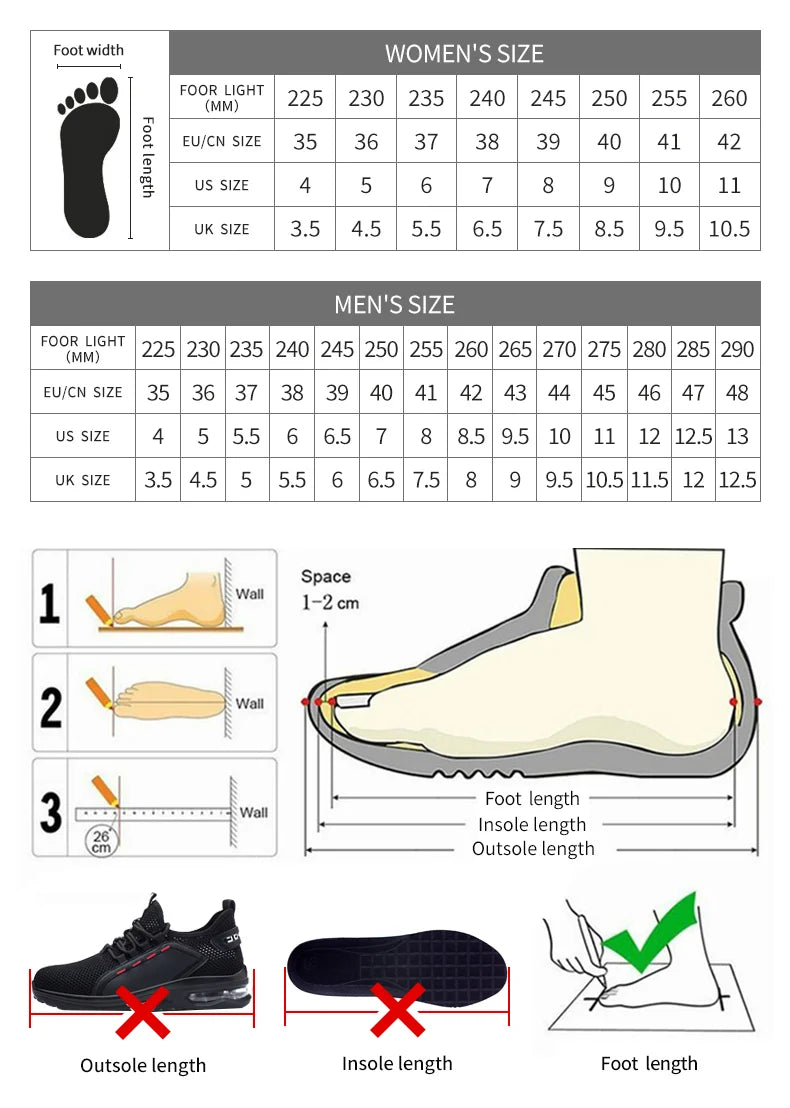 Safety Shoes Men Steel Toe Work Shoes Anti-smash Anti-puncture Indestructible Shoes Protective Boots Tactical Boots